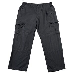 Propper Cargo Pants Mens 40x30 Black Ripstop Double Knee